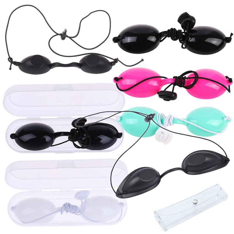 Protectve Eye Goggle For IPL Laser LED UV Lamp Treatment Flexible UV Eye Protection Sunbed Tanning Goggles Sunbathing Eyewear