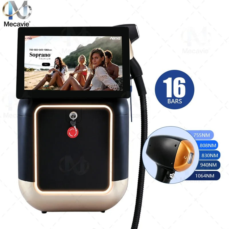 Ice Cooling Painless Diode Laser Hair Removal Machine 2026 New 5‑Waves 755 808 830 940 1064nm Professional Salon Epilation new 30 sold