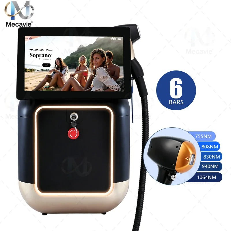 Ice Cooling Painless Diode Laser Hair Removal Machine 2026 New 5‑Waves 755 808 830 940 1064nm Professional Salon Epilation new 30 sold