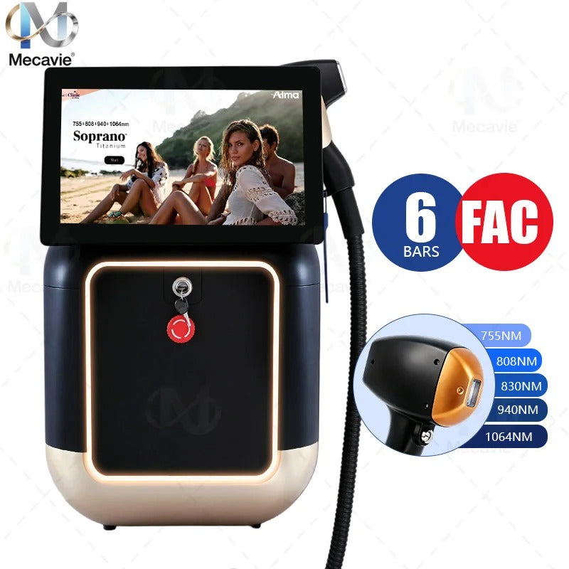 Ice Cooling Painless Diode Laser Hair Removal Machine 2026 New 5‑Waves 755 808 830 940 1064nm Professional Salon Epilation new 30 sold