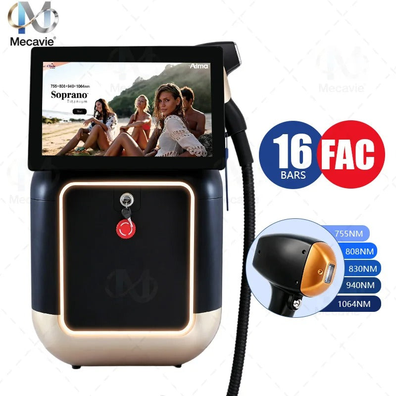 Ice Cooling Painless Diode Laser Hair Removal Machine 2026 New 5‑Waves 755 808 830 940 1064nm Professional Salon Epilation new 30 sold