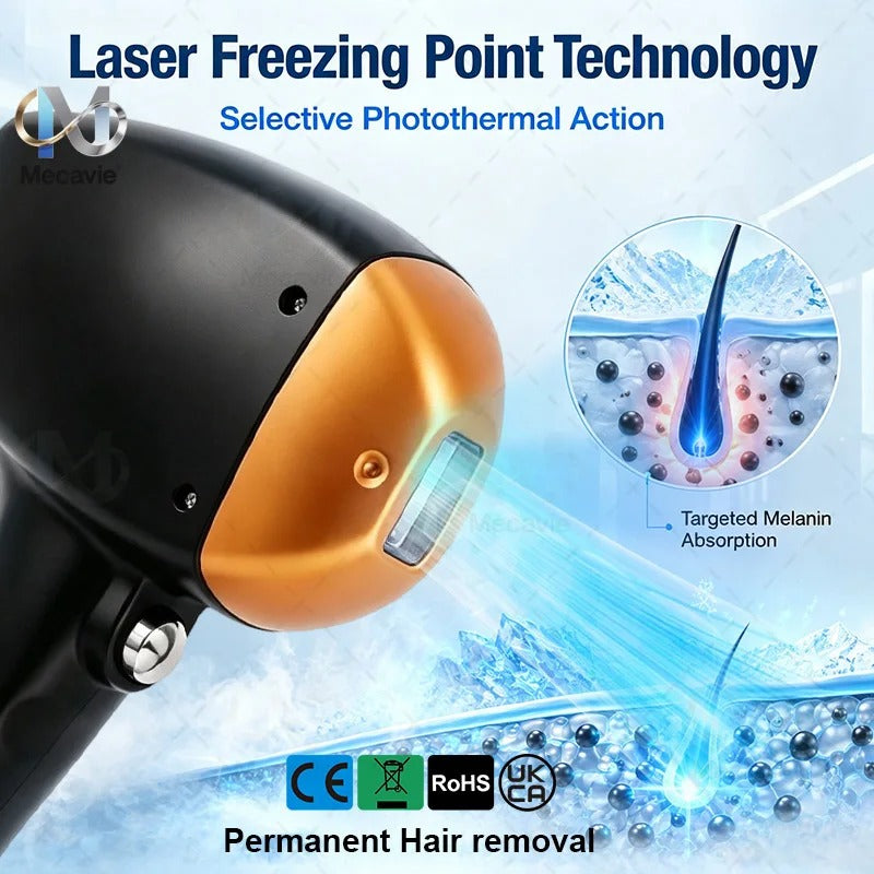 Ice Cooling Painless Diode Laser Hair Removal Machine 2026 New 5‑Waves 755 808 830 940 1064nm Professional Salon Epilation new 30 sold