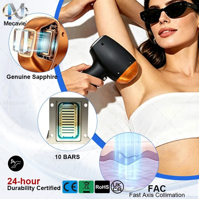Ice Cooling Painless Diode Laser Hair Removal Machine 2026 New 5‑Waves 755 808 830 940 1064nm Professional Salon Epilation new 30 sold