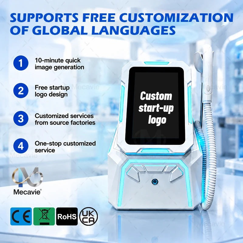 Upgraded Mecavie 5000W Hair Removal Diode Laser 10 Bars FAC Collimation 5Waves Sapphire Ice Painless Permanent Beauty Salon Unit
