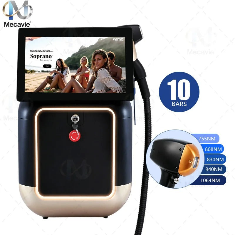 Ice Cooling Painless Diode Laser Hair Removal Machine 2026 New 5‑Waves 755 808 830 940 1064nm Professional Salon Epilation new 30 sold