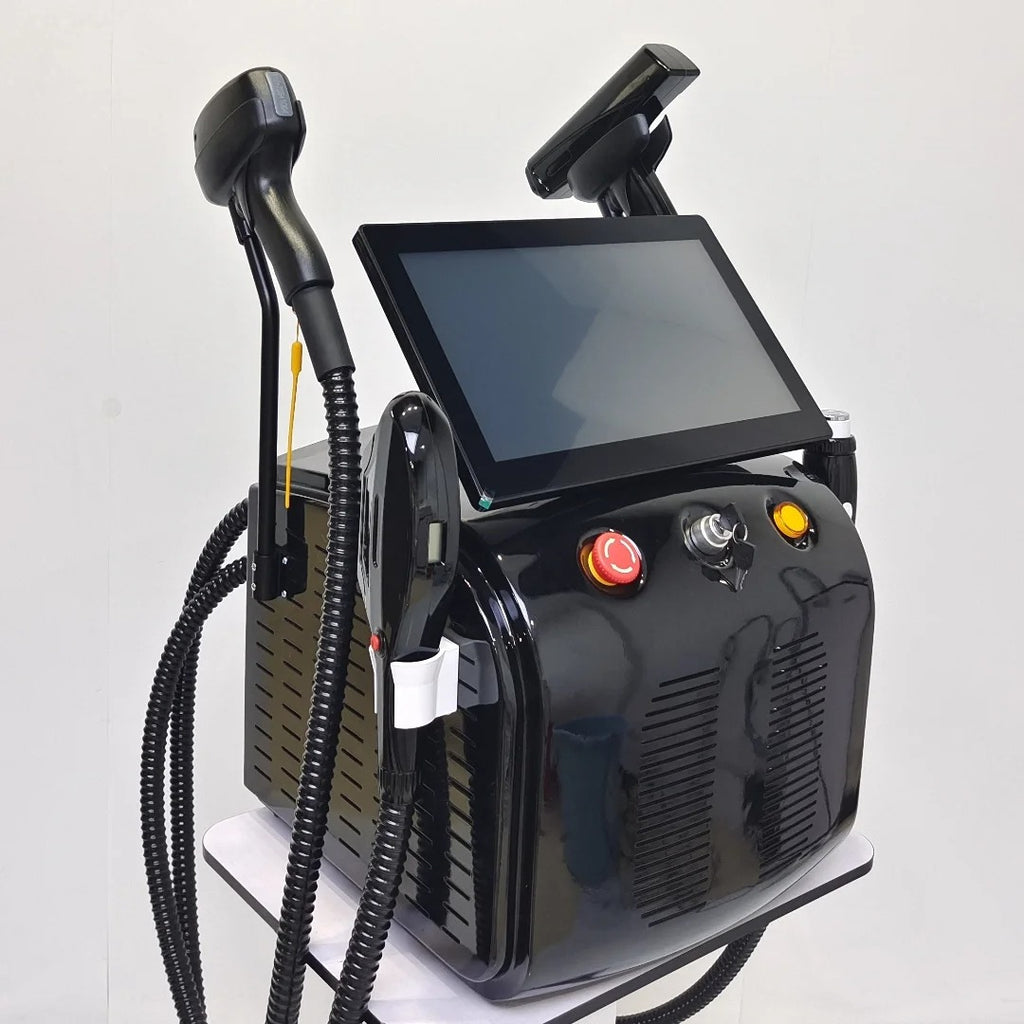 4000W 4 In 1 Soprano Titanium FAC Diode Laser 755/808/940/1064nm Permanent Hair Removal IPL Tattoo Removal Salon Machine