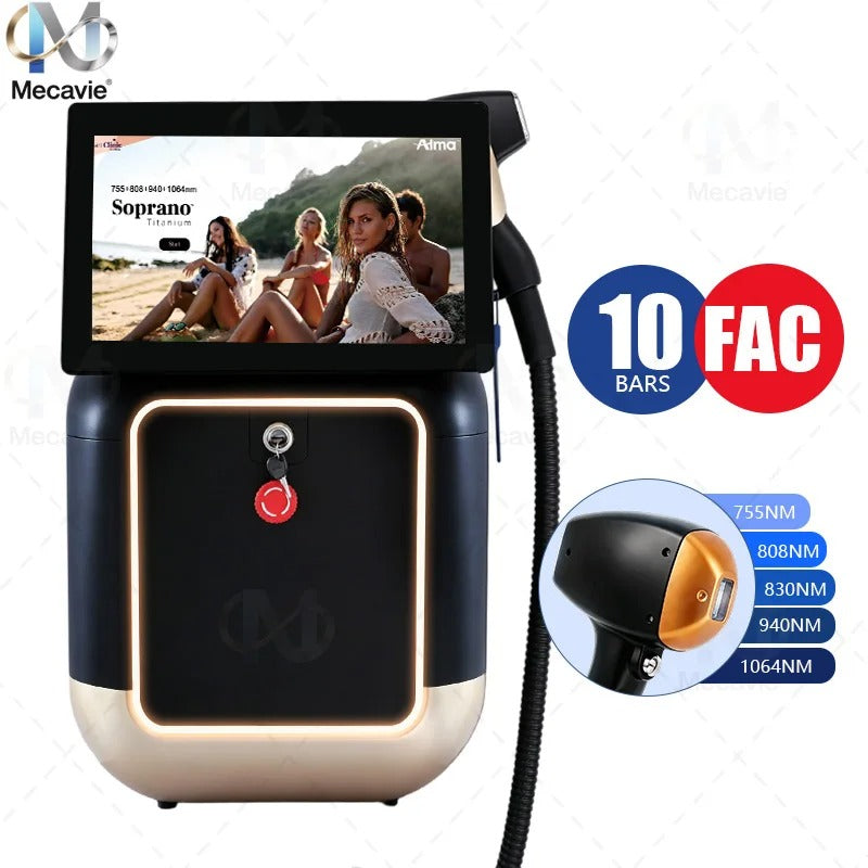 Ice Cooling Painless Diode Laser Hair Removal Machine 2026 New 5‑Waves 755 808 830 940 1064nm Professional Salon Epilation new 30 sold